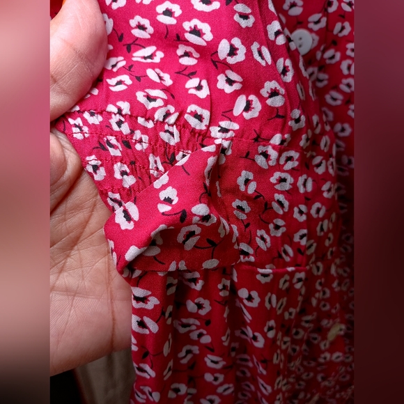 Shibever Women's Floral Red Dress Size XL - Picture 7 of 10